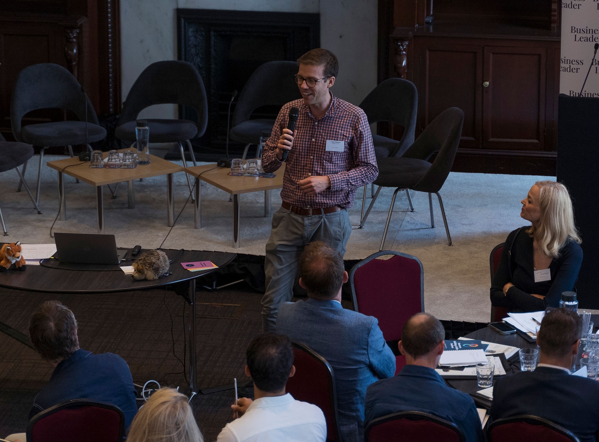 Craig Wilmann facilitating a business workshop with leaders
