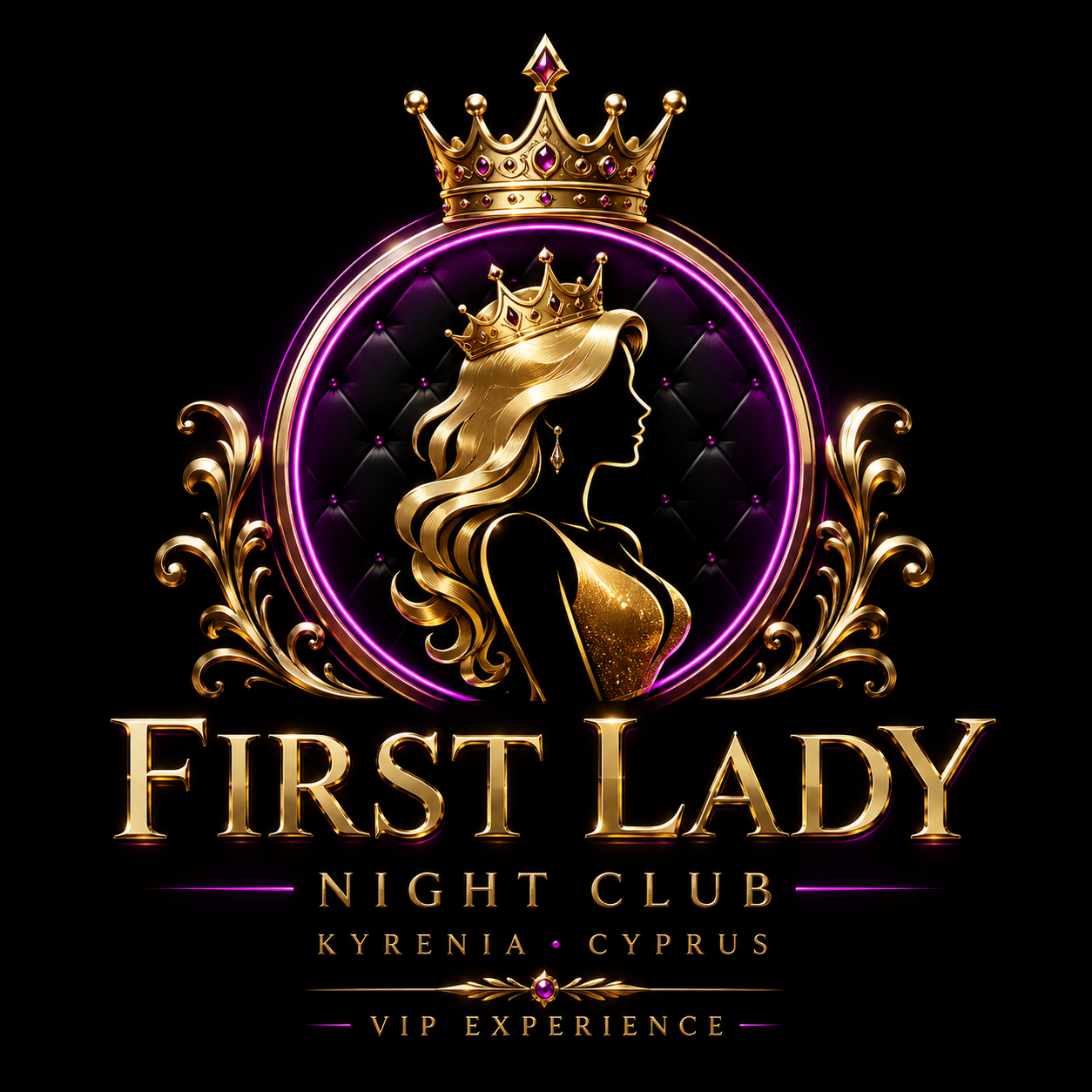 First Lady Night Club Logo - VIP Experience Kyrenia Cyprus