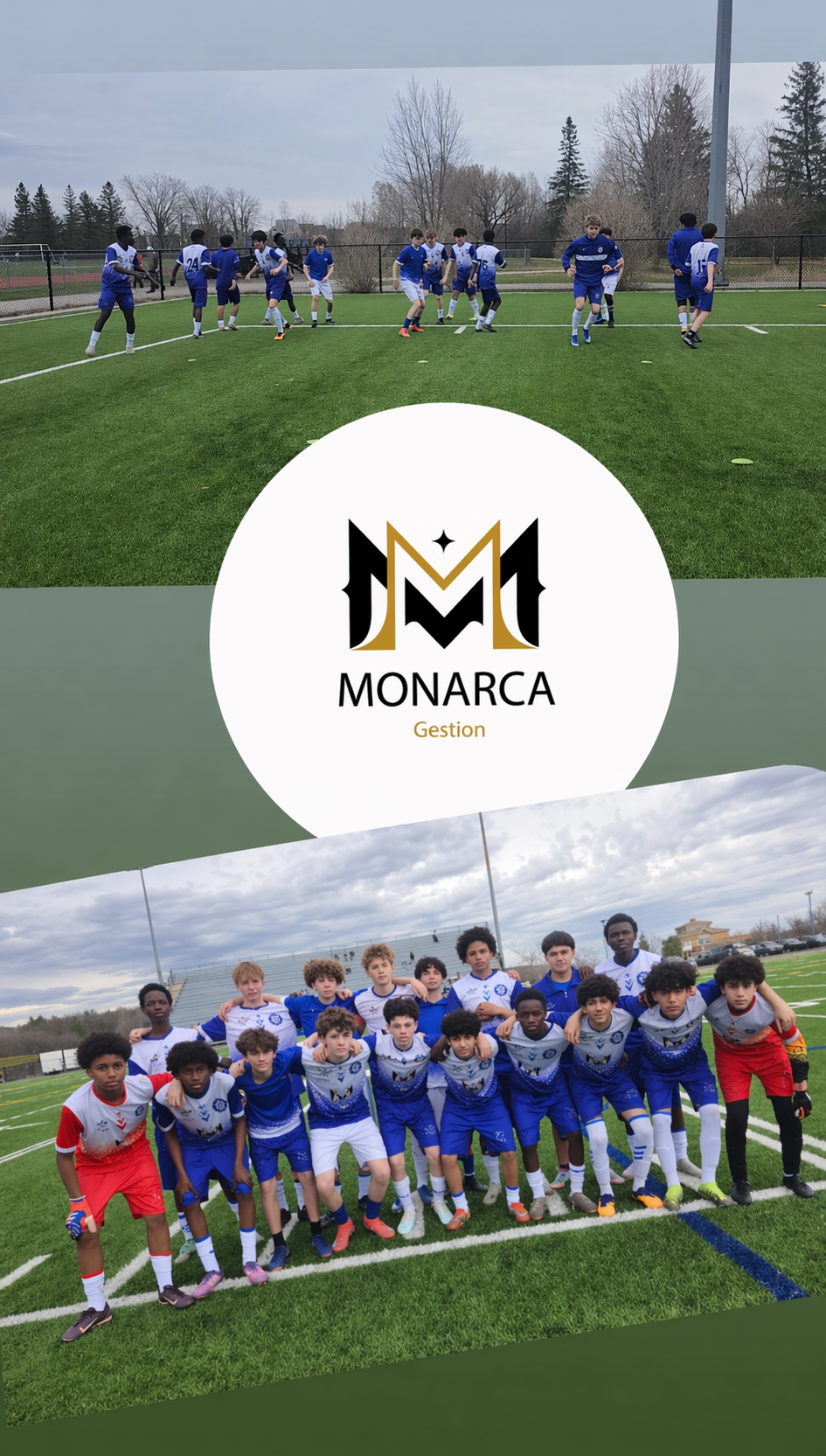 AJ Academies Soccer Team sponsored by MONARCA