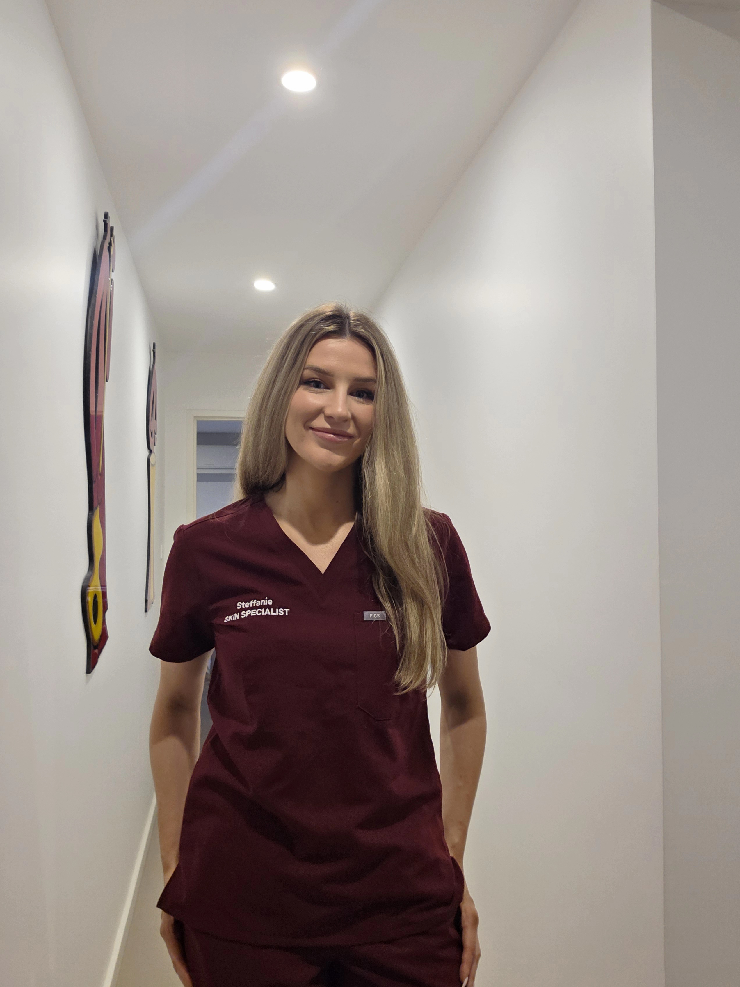 Steffanie in clinic