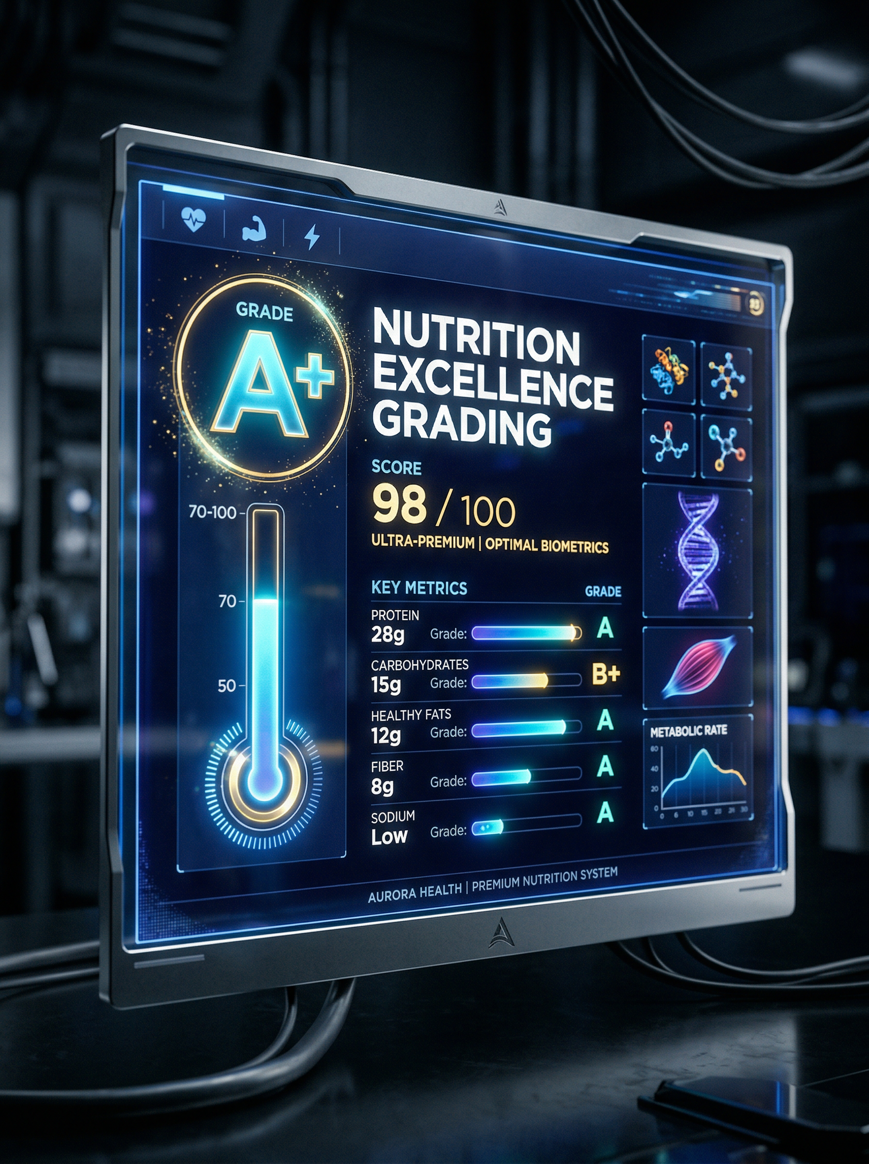 Nutrition excellence grading display