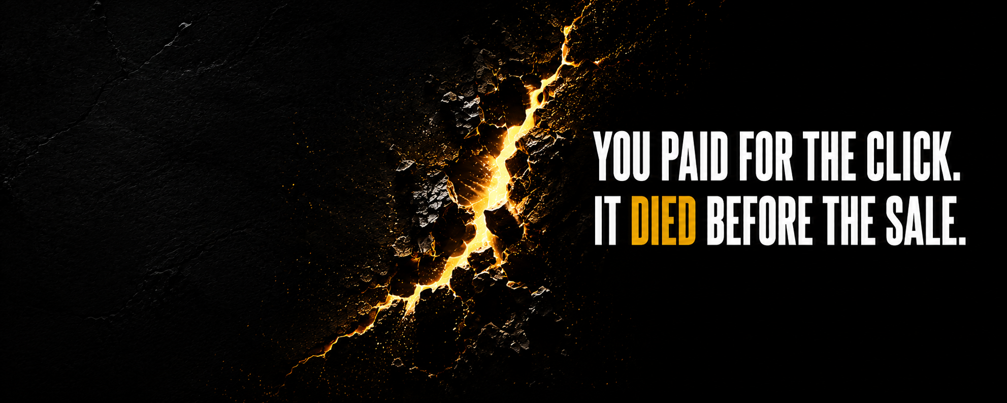 You paid for the click. It died before the sale.