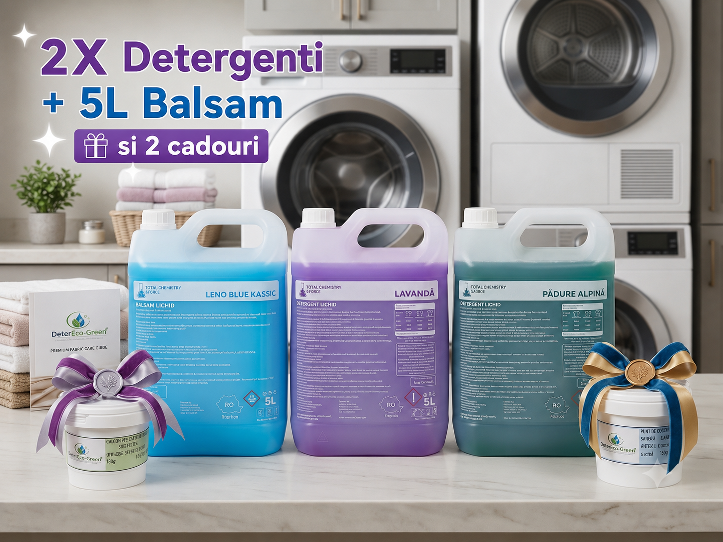 Pachet Balsam (2×5L Detergent + 5L Balsam)