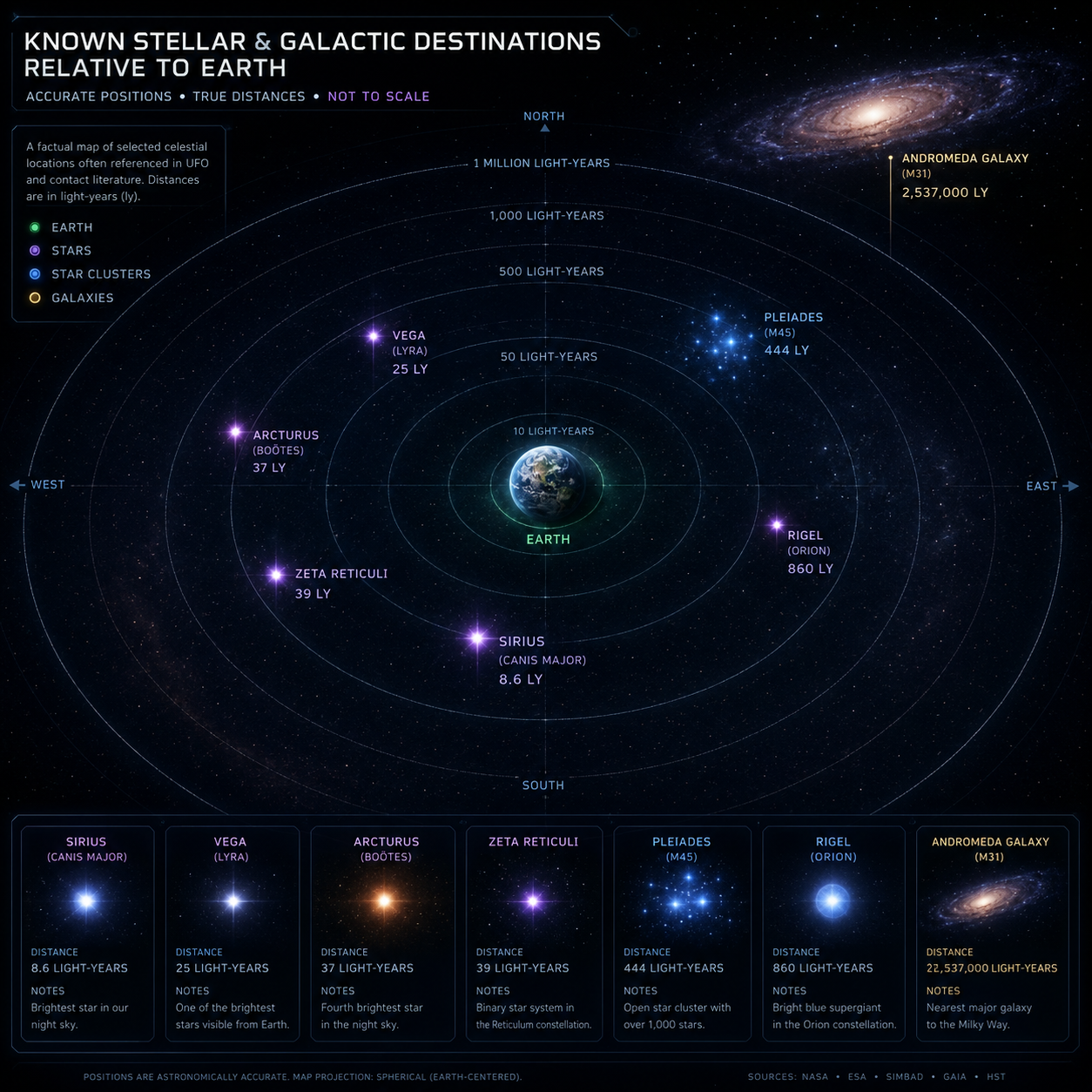 Universe star map