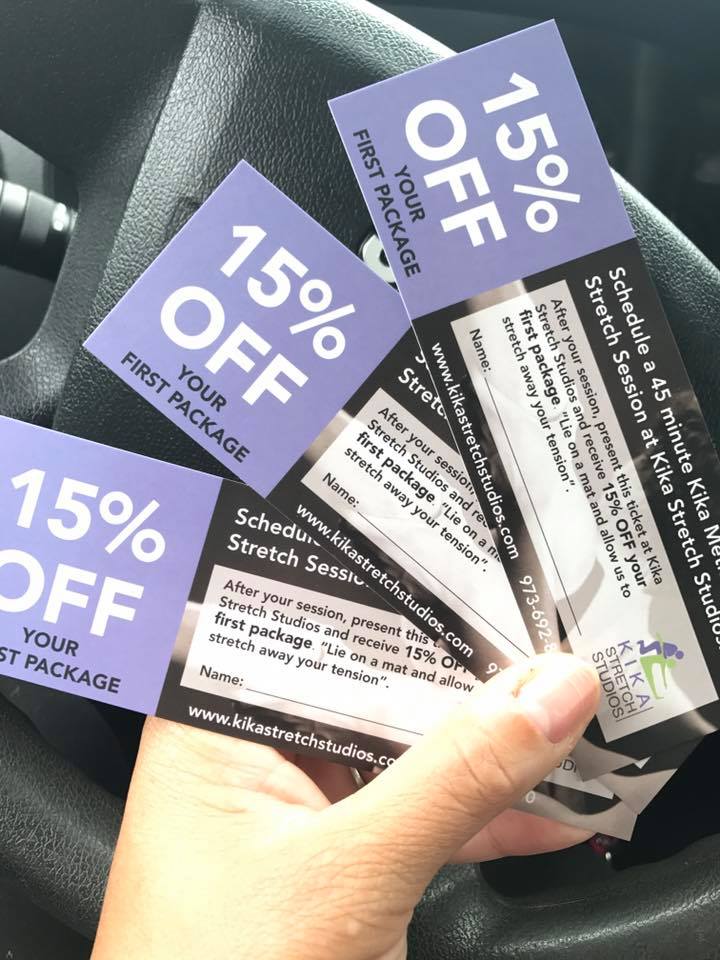 15% Off First Package — Promotional Coupons