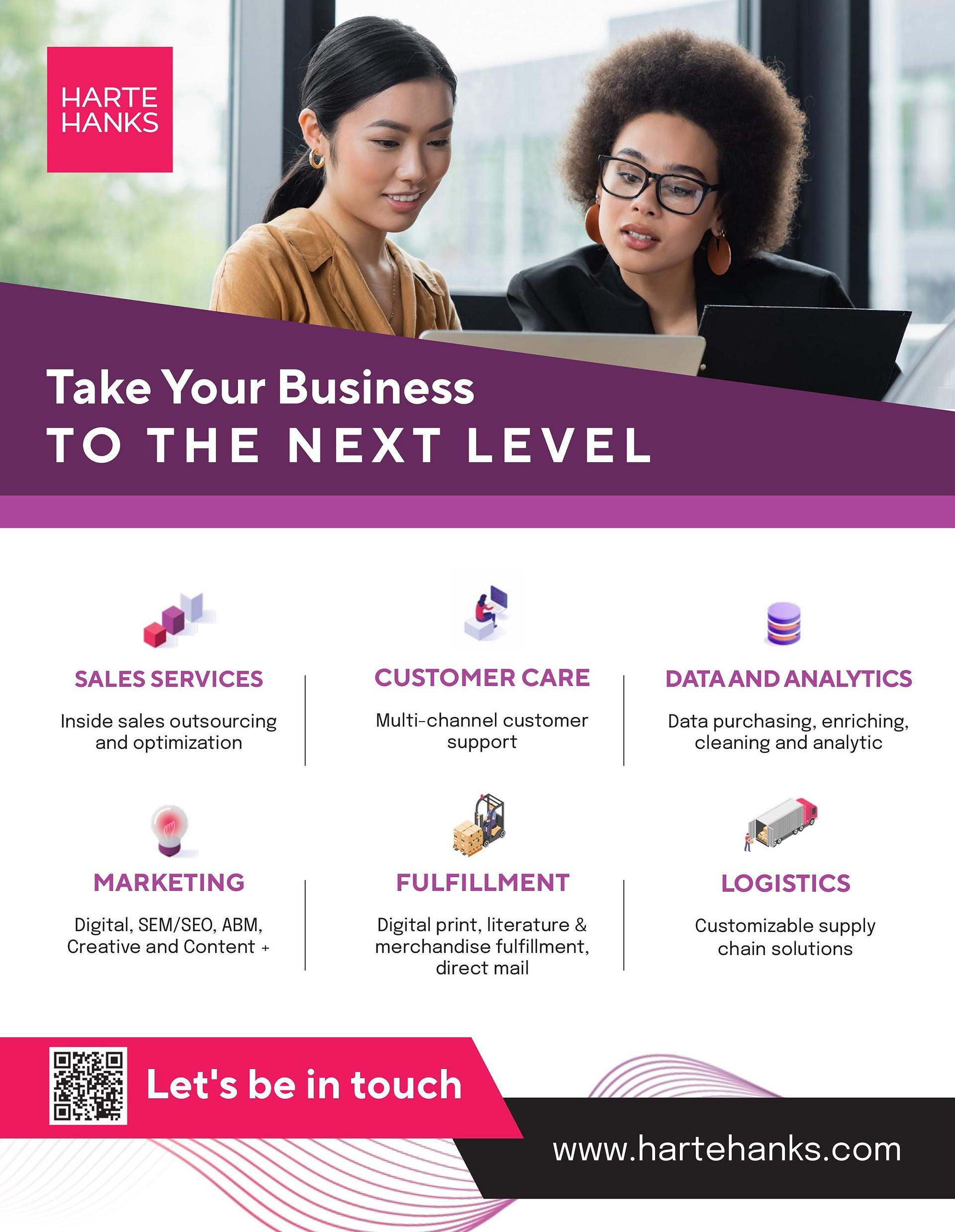Take Your Business to the Next Level — Services Infographic