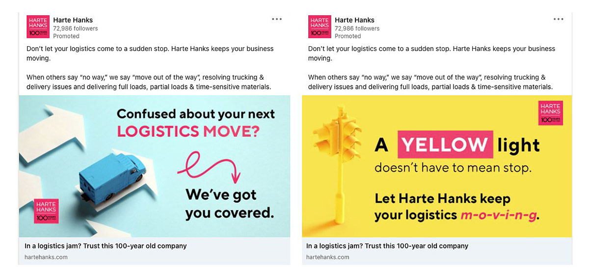 LinkedIn Promoted Ads — Logistics Campaign