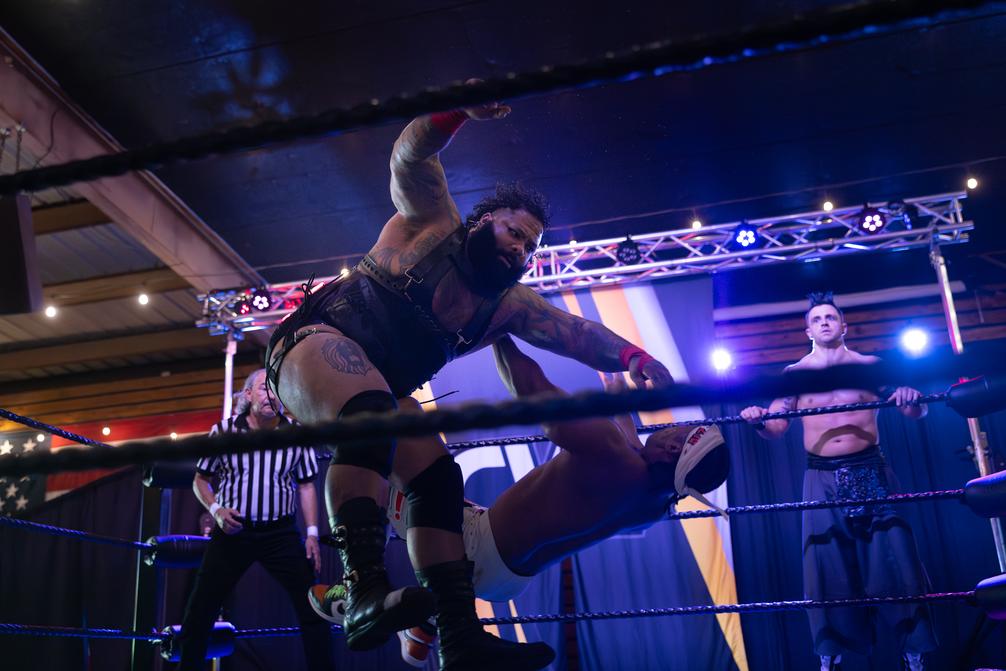 High-flying off the top rope