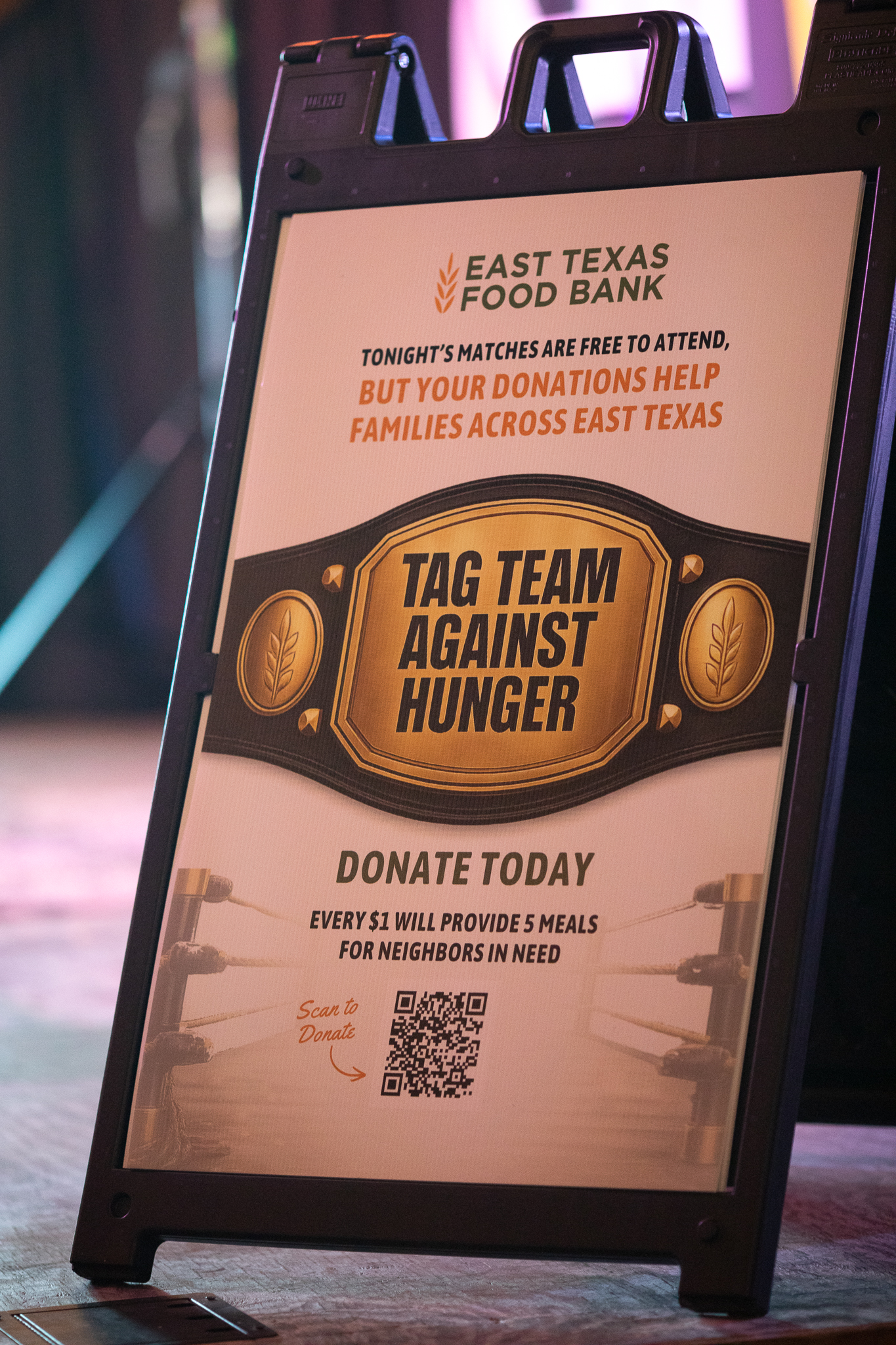 Tag Team Against Hunger — donate today