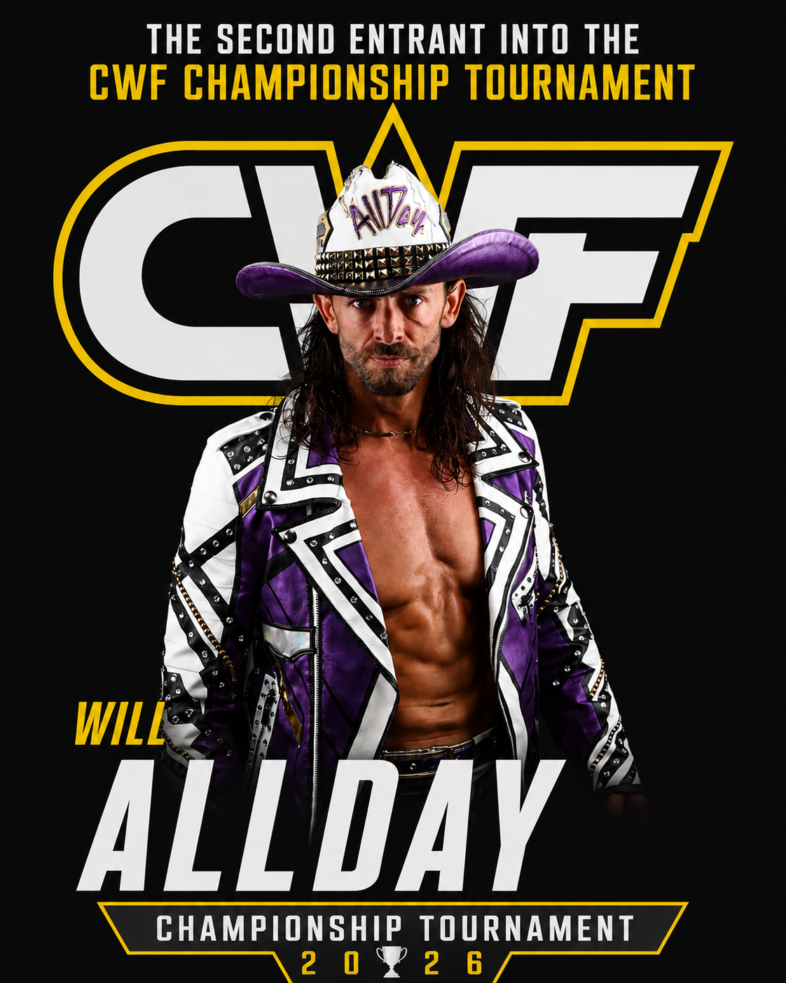 The Electric Cowboy Will Allday Enters the CWF Championship Tournament