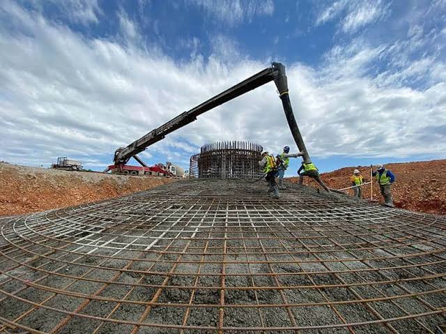 Texan Strong Builds crew pouring concrete in Austin