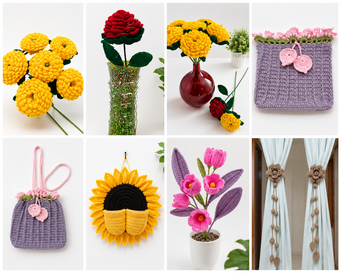 Colorful handmade crochet