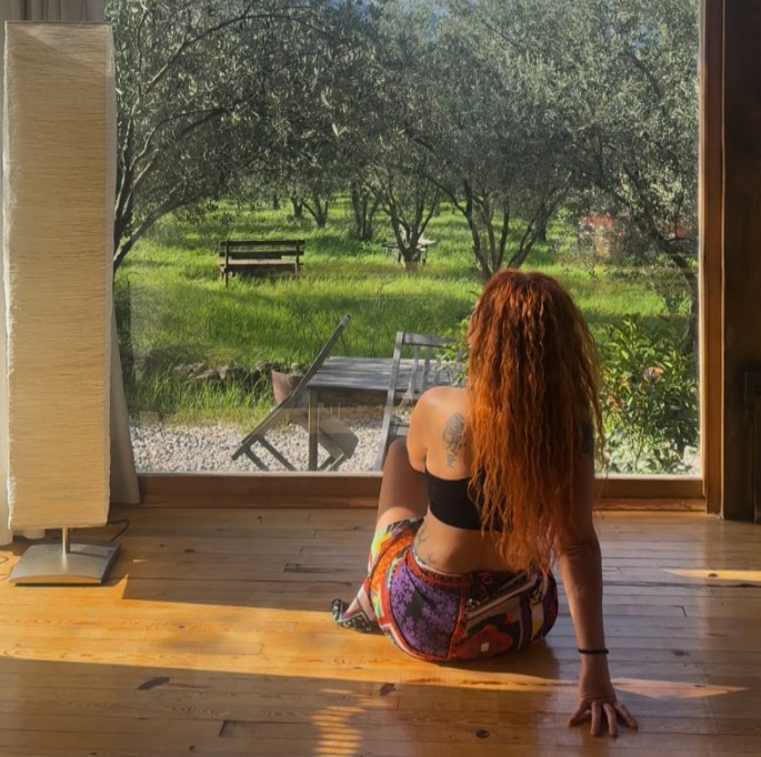 Peaceful retreat moment