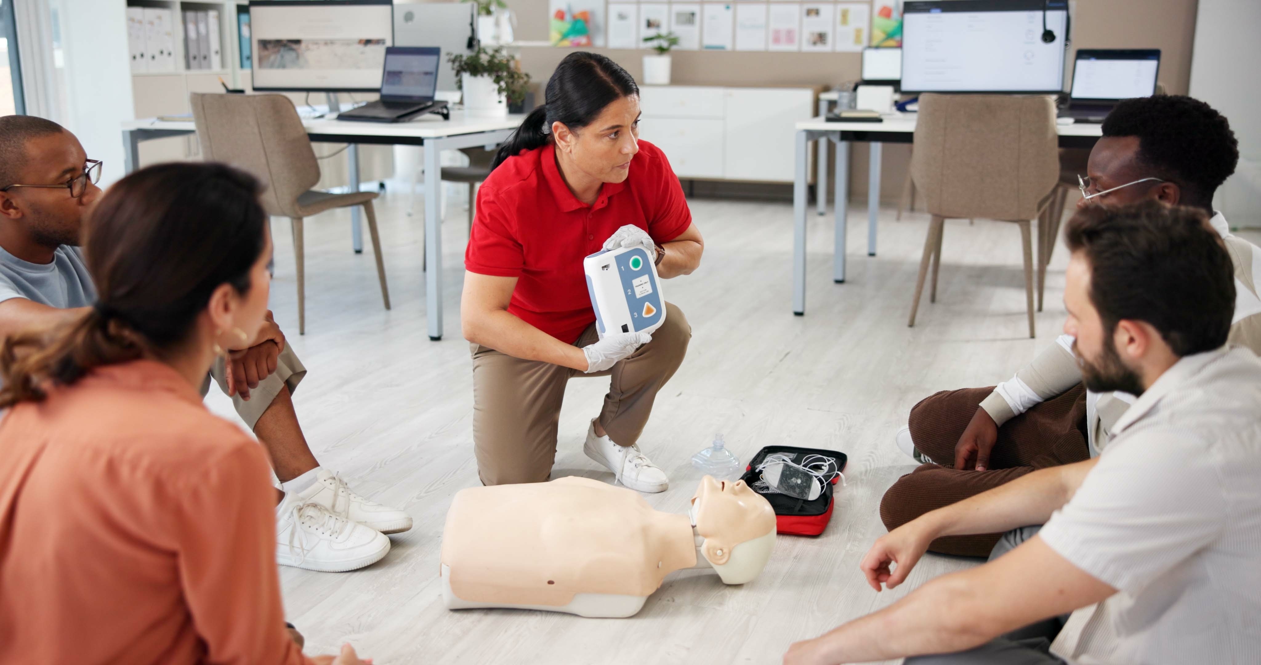 Defibrillatore AED 7MED in noleggio per aziende e spazi pubblici