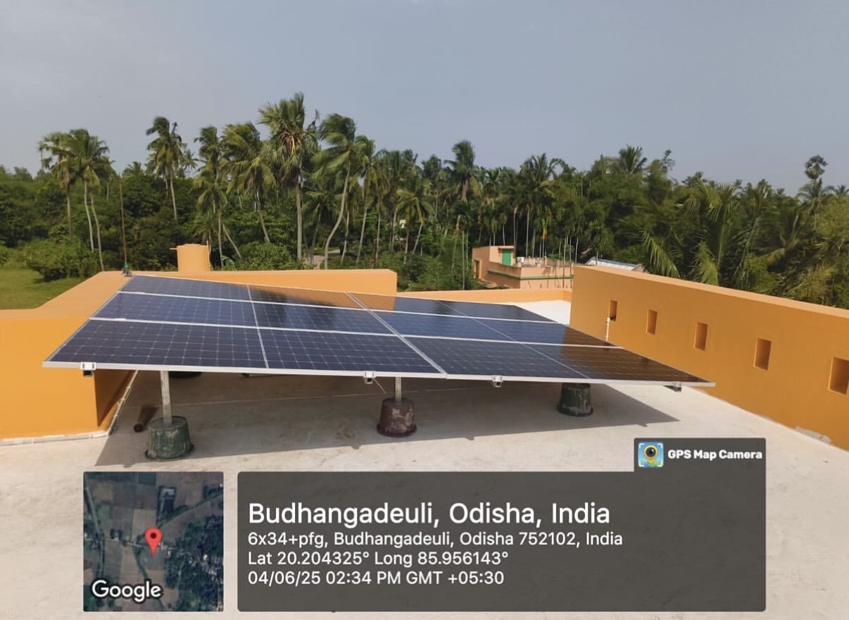 Solar panels on residential property