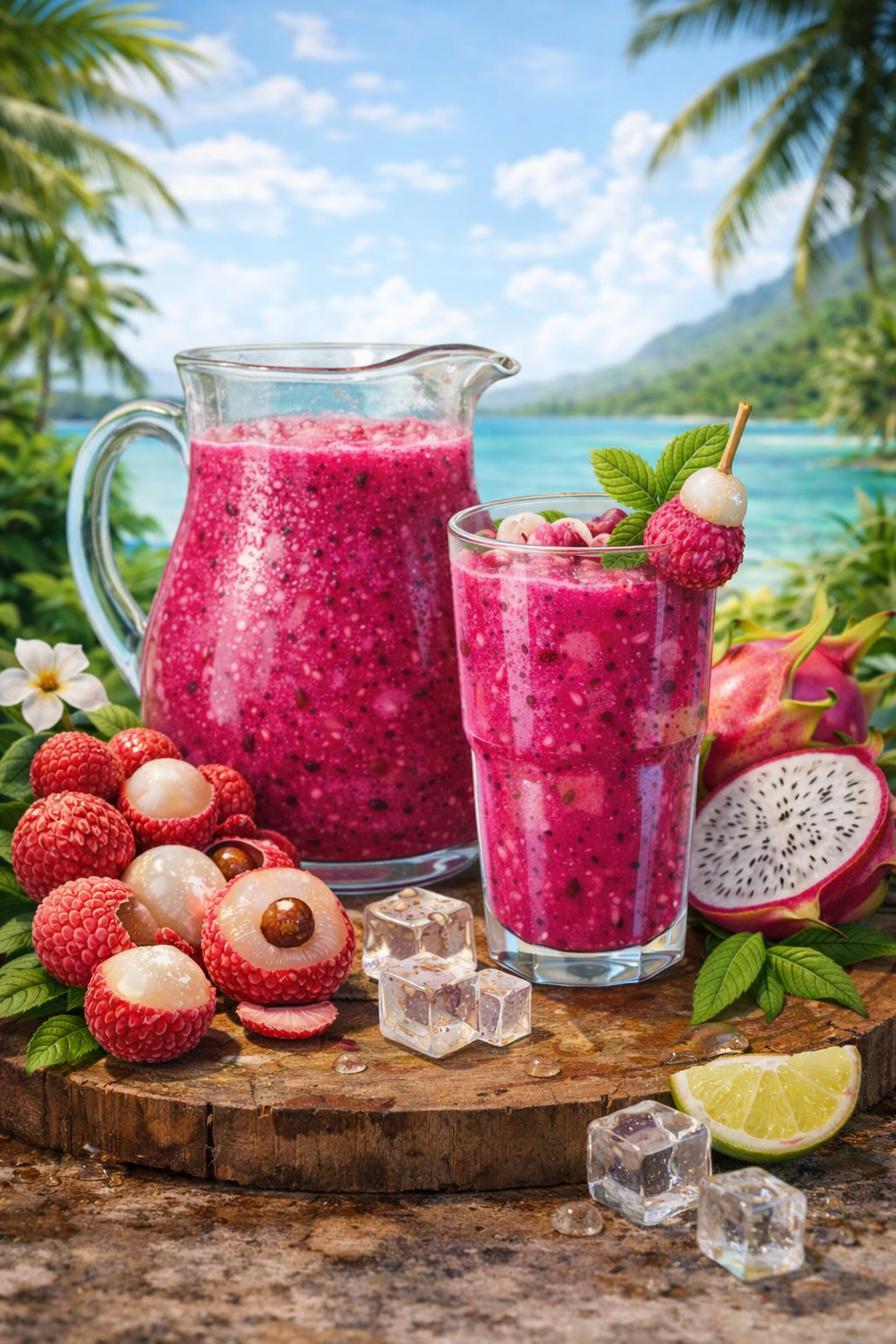 Lychee Dragon Fruit Splash – IslandFruitGuide Recipe