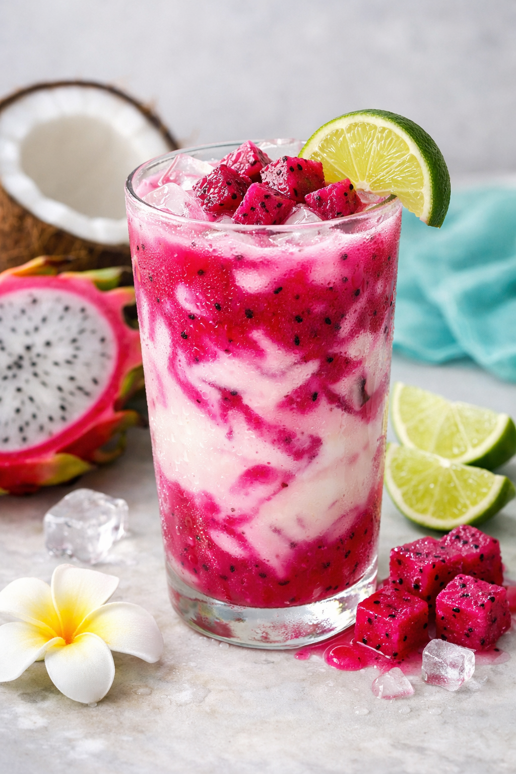 Dragon Fruit Coconut Refresher – IslandFruitGuide Recipe