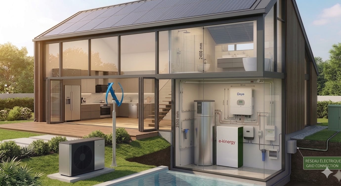 Maison avec solutions énergie renouvelable ARSS