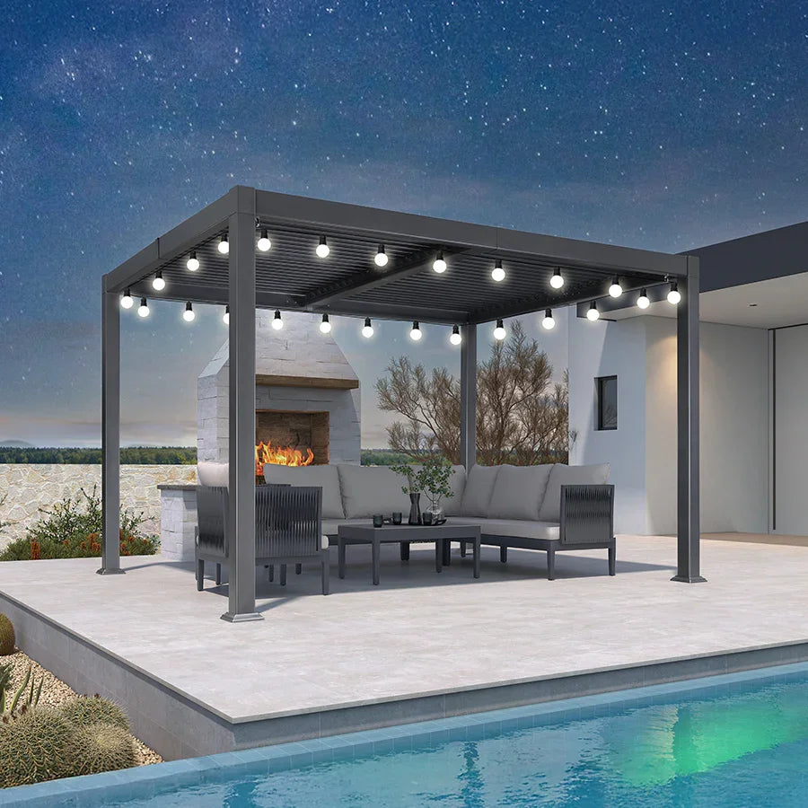 Purple Leaf Purple Leaf Motorized Pergola - View 1
