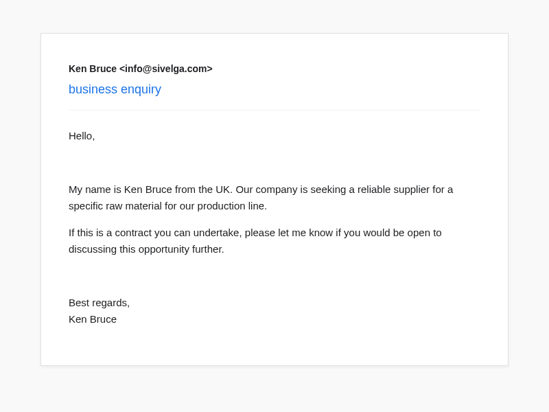 Email Sample screenshot