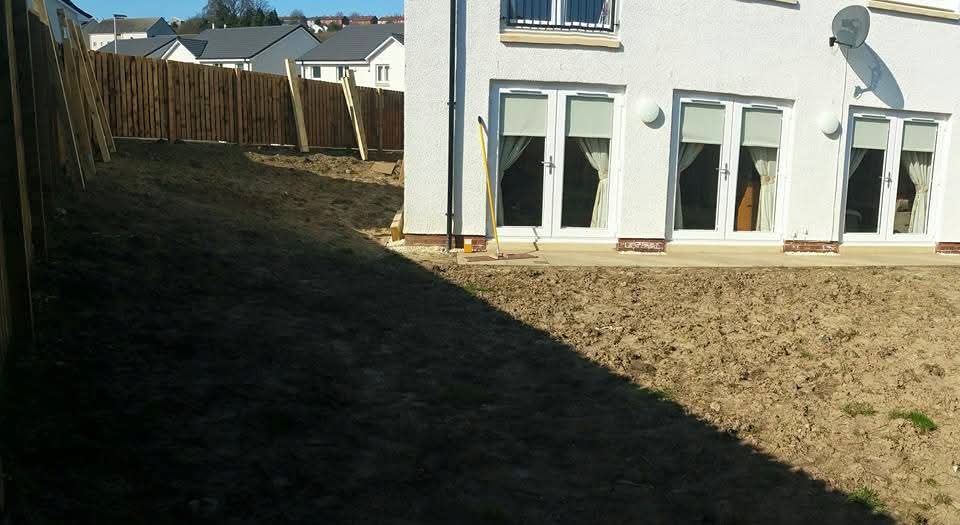 Sloped Side-Garden Transformation before
