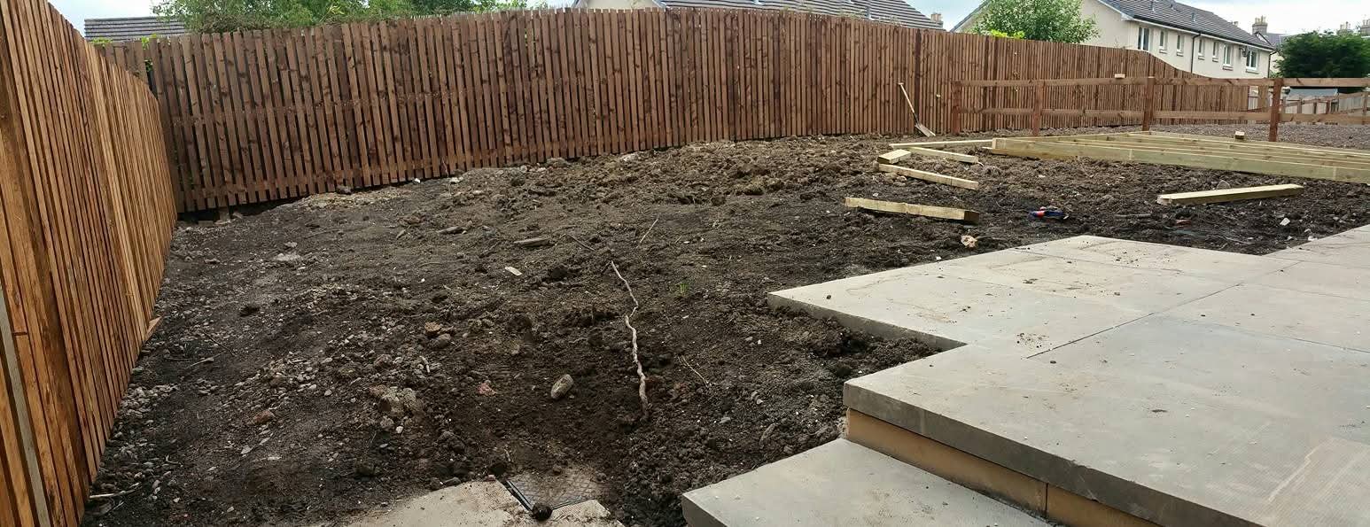 Stone Patio & Lush Lawn before