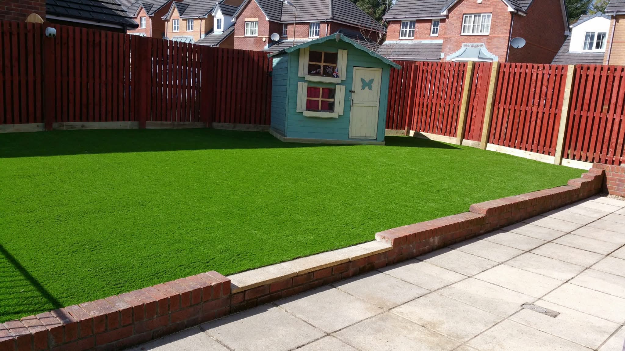 Playhouse & New Lawn