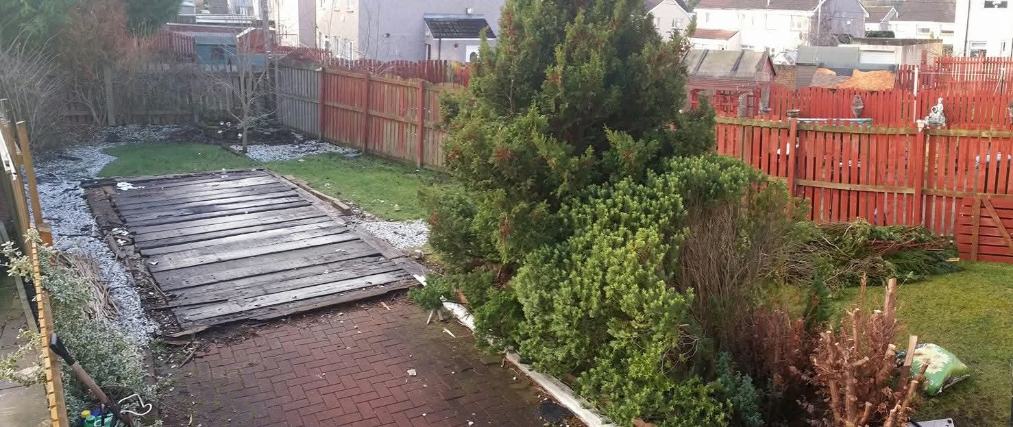 Deck & Artificial Grass Transformation before