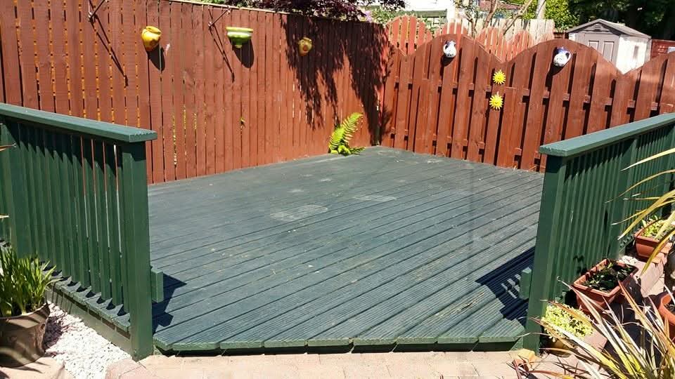 Deck Dining Area Refresh before