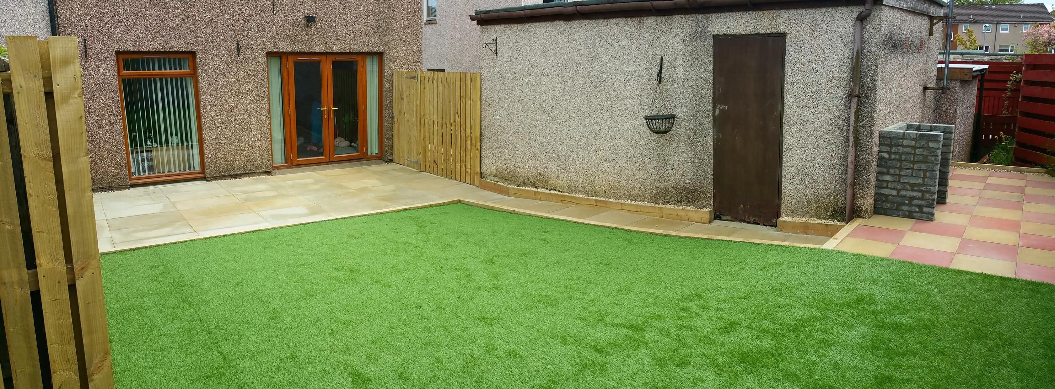 Garden & Stone Path Transformation