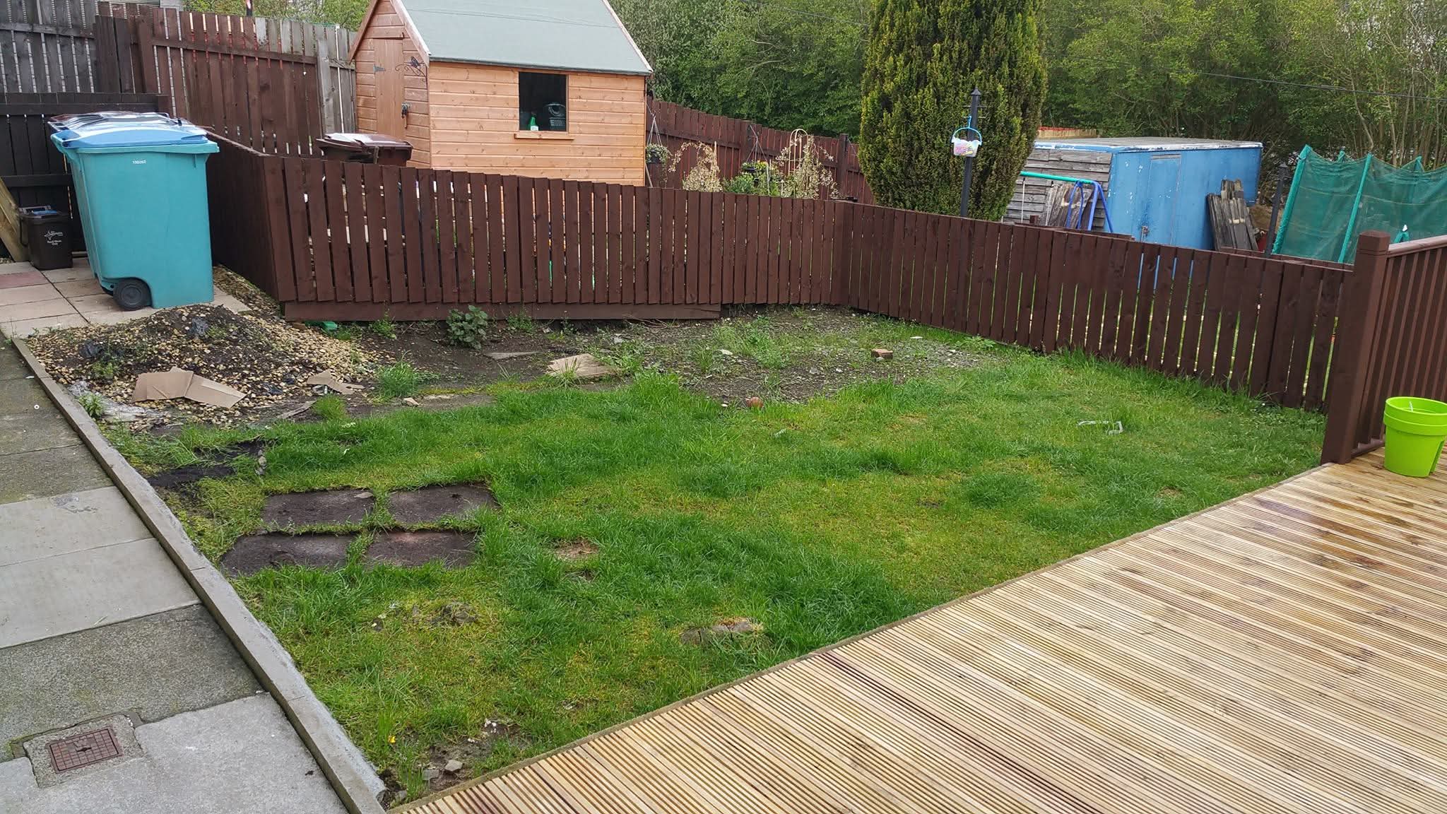 Deck & Lawn Completion before