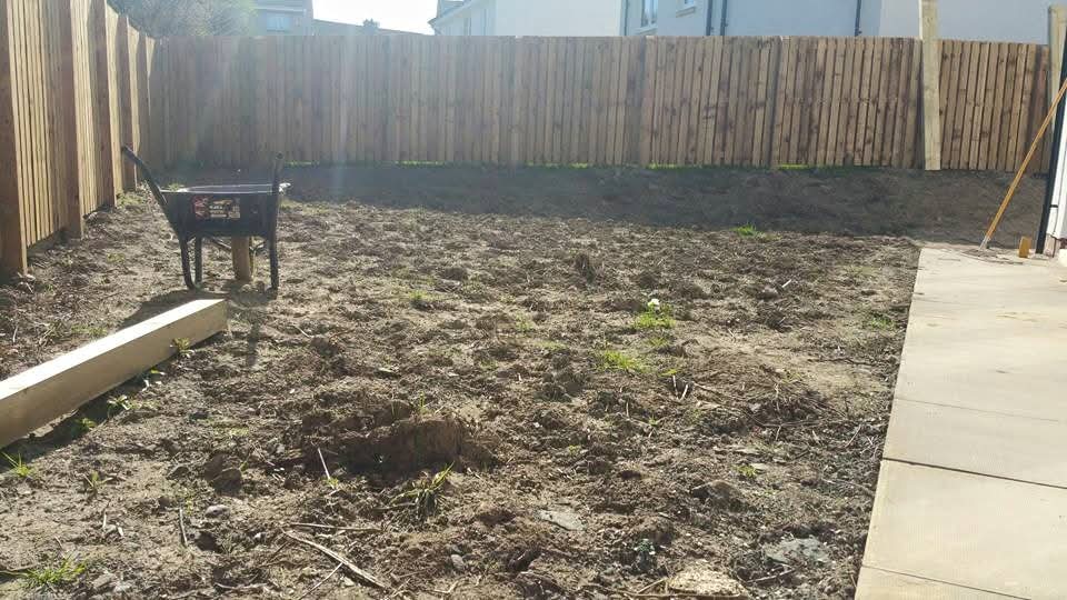 Small Fenced Garden Transformation before